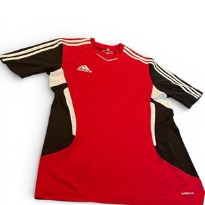 Adidas Red and Black Men's Jersey